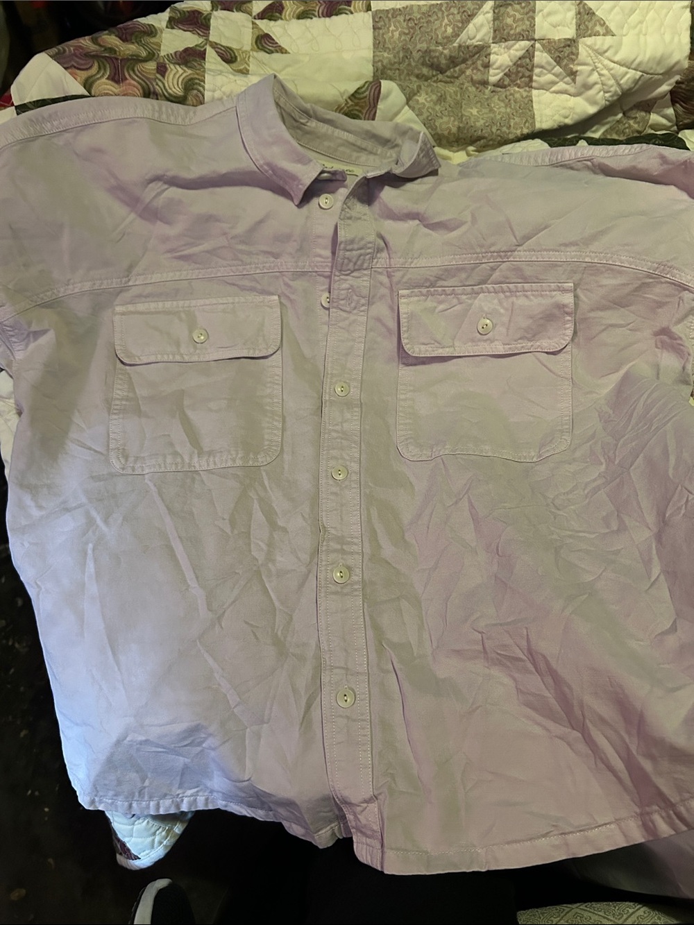 Madewell Light Lavender Button-Down Casual Shirt